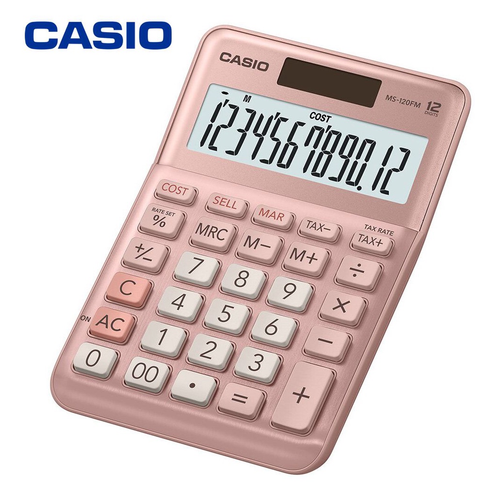 Máy Tính Casio MS-120FM Cỡ Nhỏ Tính Tiền Cơ bản BẢO HÀNH 7 NĂM