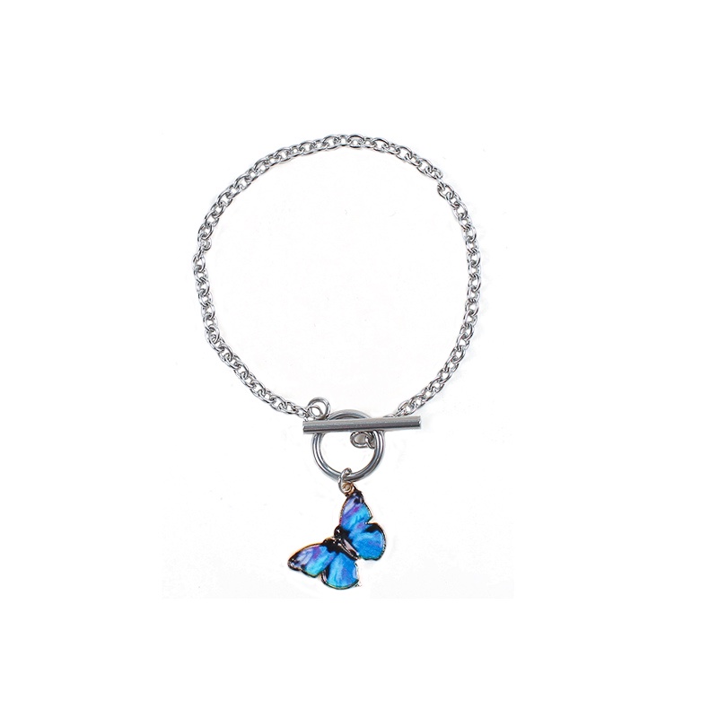 Vòng đeo tay/ dây chuyền mặt bướm phong cách Hàn Quốc thời trang dành cho nữ