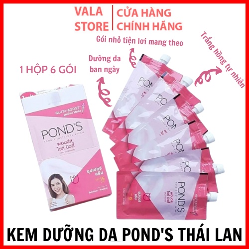 1Hộp 6 Gói X 7G Kem Dưỡng Ban Ngày Ponds - Spf15 Pa++ Thái Lan