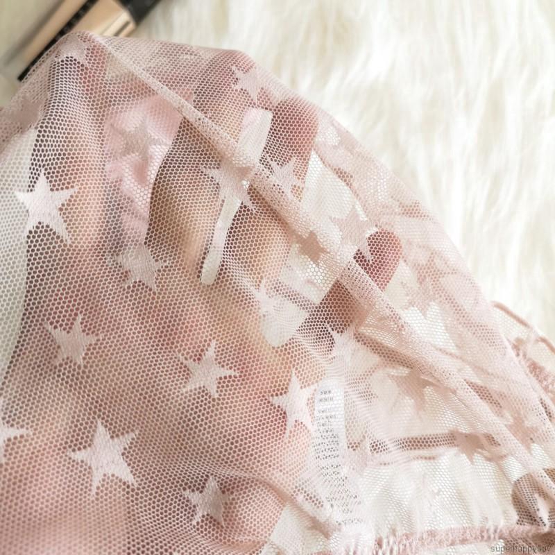 Quần Lót Ren In Hình Ngôi Sao Xinh Xắn Phong Cách Nhật Bản Cho Nữ