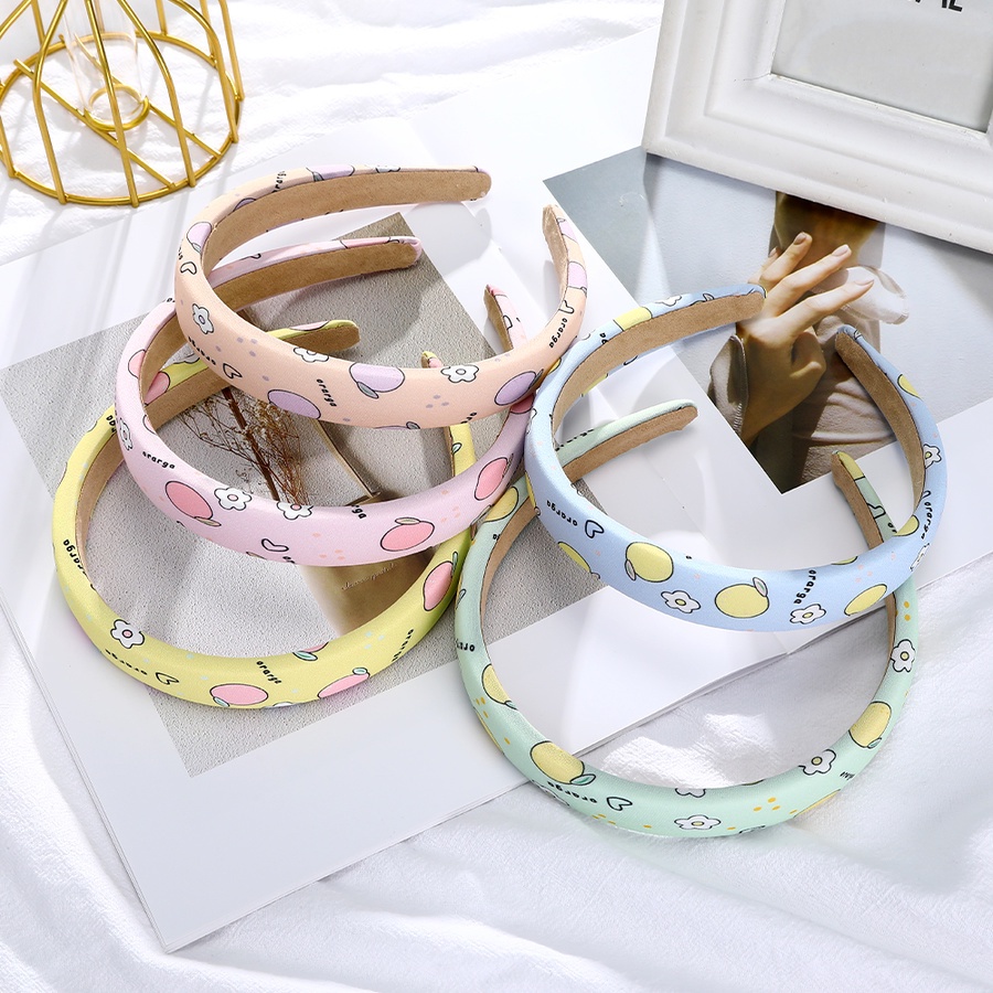 Băng Đô Cài Tóc In Họa Tiết Hoa Dễ Thương Phong Cách Hàn Quốc Cho Nữ