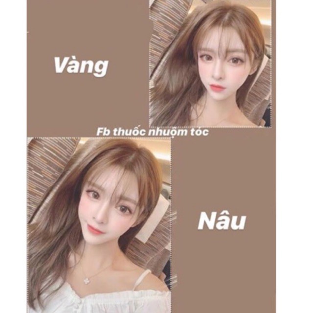 thuốc nhuộm tóc màu nâu tây lạnh + tặng kèm oxy trợ dưỡng | BigBuy360 - bigbuy360.vn