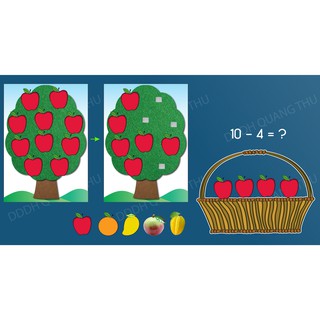 [Đồ dùng dạy học] Cây táo học toán 1