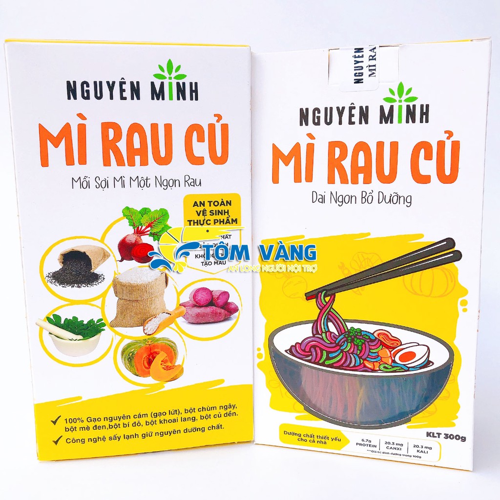 Bún/ Mì Rau Củ Nguyên Minh Cho Bé Ăn Dặm - Tôm Vàng