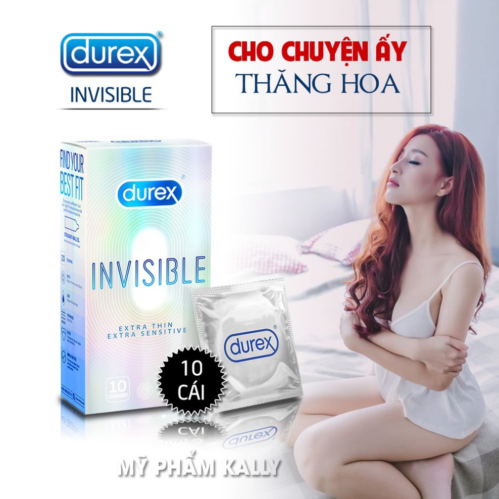 [Tặng Quà] Combo 3 Hộp Bao Cao Su Durex Invisible, Performa &amp; Fetherlite Kéo Dài Thời GianTặng Bcs 7 Bi Siêu Kích Thích