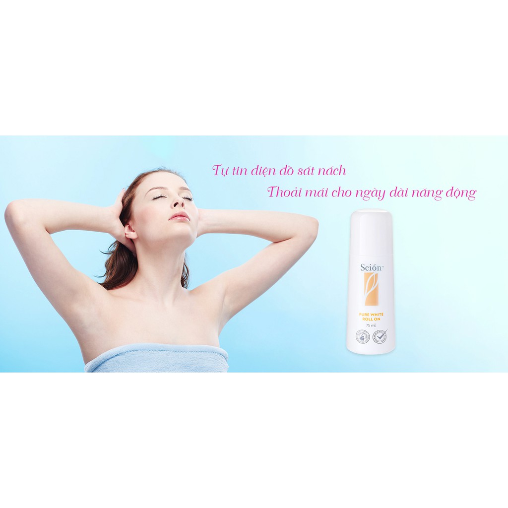 Lăn nách khử mùi cơ thể Scion Pure White Roll On | BigBuy360 - bigbuy360.vn