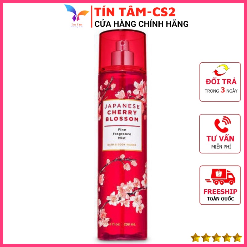 Xịt Thơm Toàn Thân Bath And Body Works Japanese Cherry Blossom 236ml