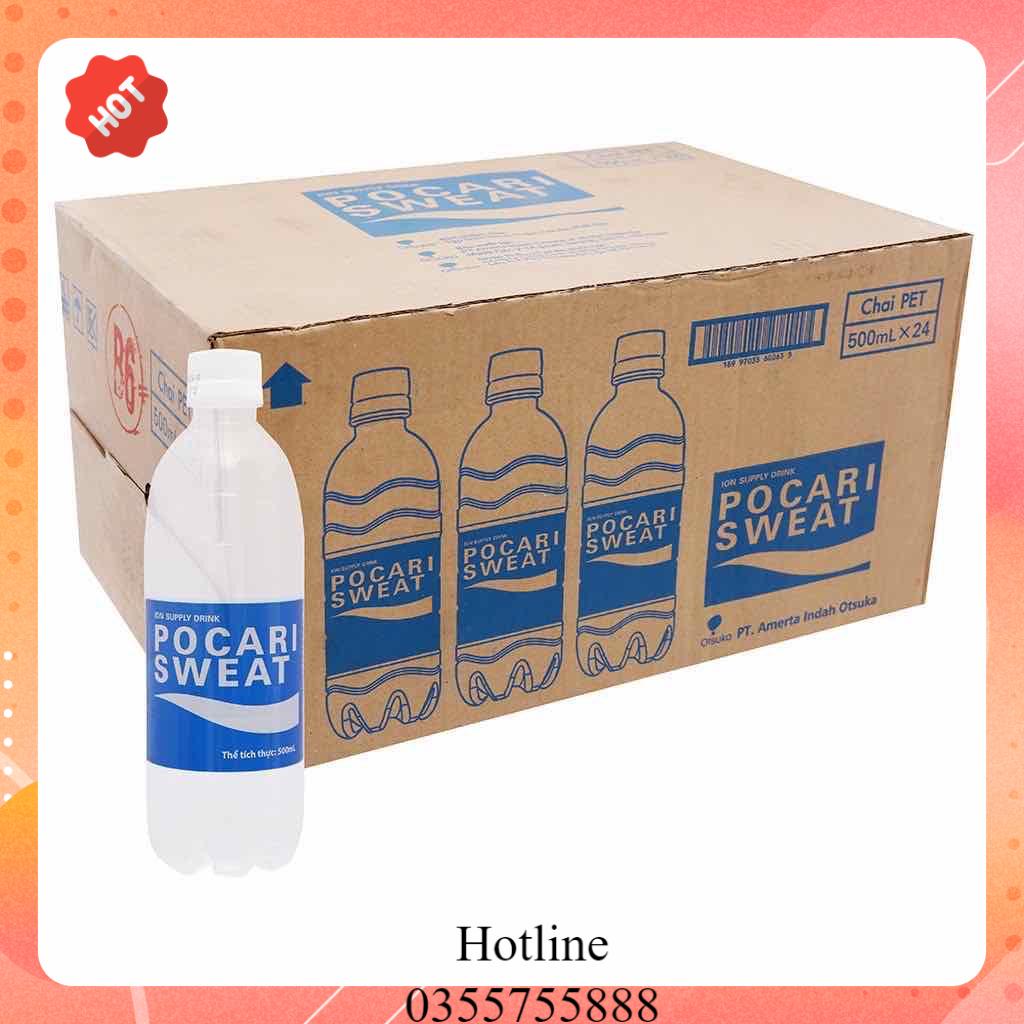 Thùng 24 Chai Thức uống Bổ sung ion Pocari Sweat