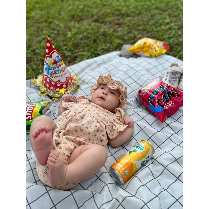 Body sơ sinh bé gái Nina Kids Boutique Đồ hè cho bé 0 24 tháng Bộ đầy tháng em bé gái Tặng kèm nón -Hàng thiết kế loại 1