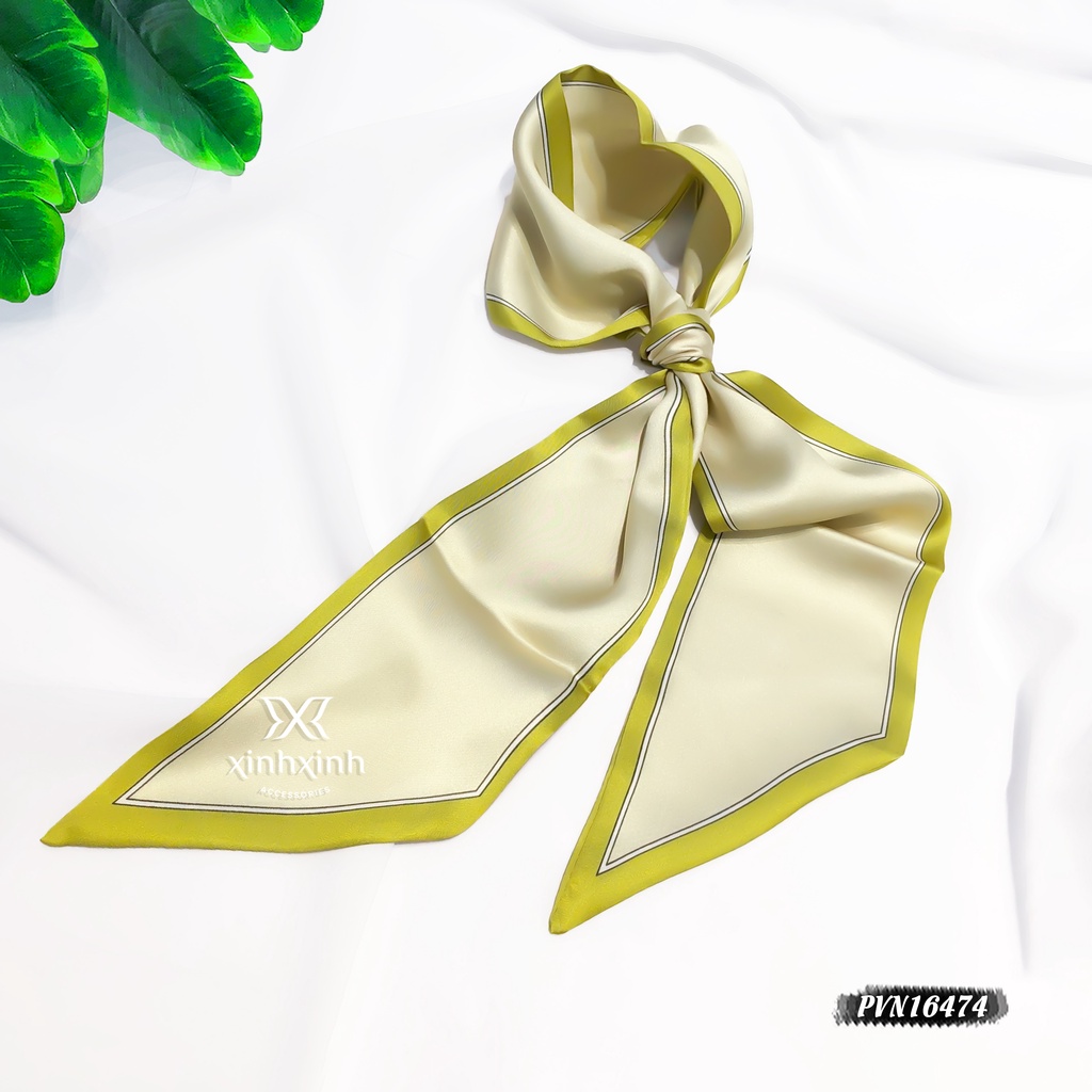 Khăn dài nhỏ viền trơn - Xinh Xinh Accessories