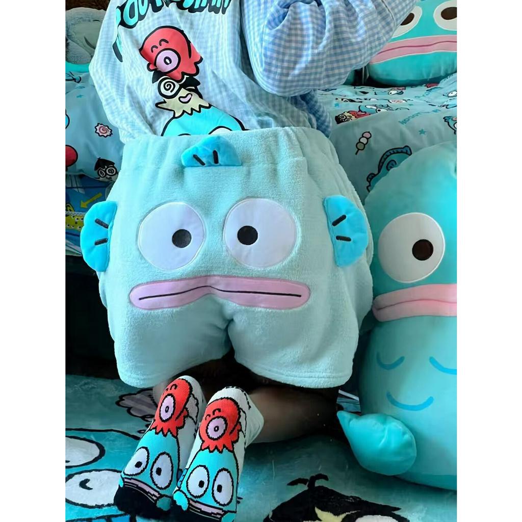 Quần Ngủ Ngắn Thêu Hình Cá Dễ Thương Phong Cách Hàn Quốc Cho Nữ