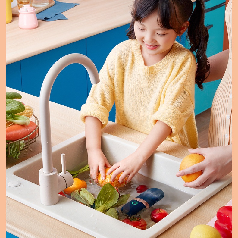 Máy rửa rau củ quả, máy khử khuẩn vô trùng thực phẩm bằng OH- đảm bảo an toàn giúp làm sạch thịt cá, trái cây chính hãng