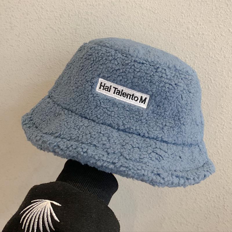 Mũ lông cừu bucket, nón tai bèo retro phong cách hàn quốc giữ ấm thu đông ulzzang