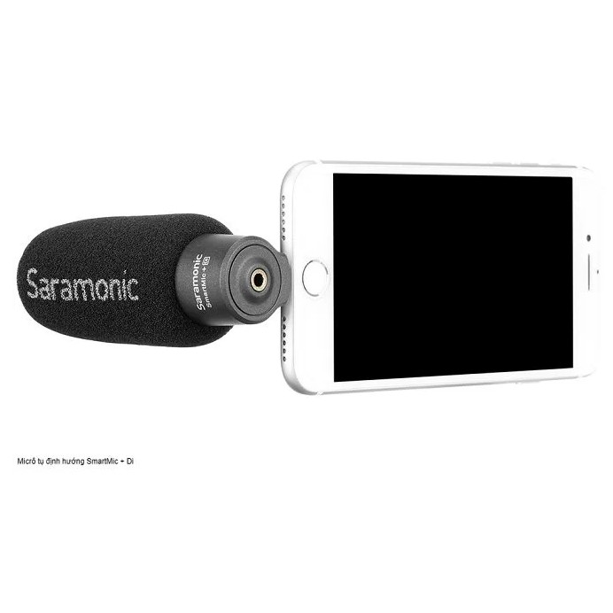 Micro thu âm Saramonic SmartMic+ Di cho smartphone cổng Lightning