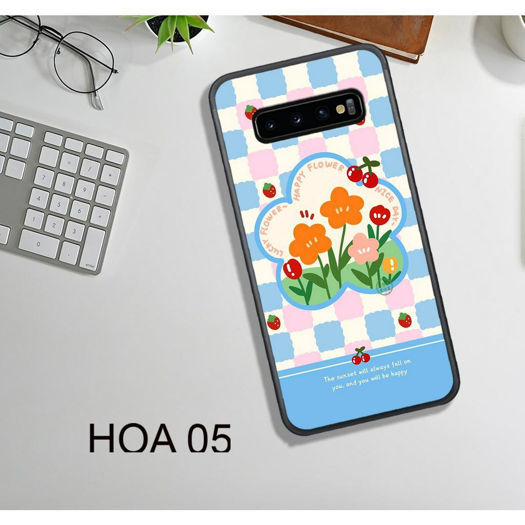 Ốp Lưng  Samsung S8 - S8 Plus - S10  - S10 Plus - S10 5G, In Hình HOA, Màu Sắc Bắt Mắt.