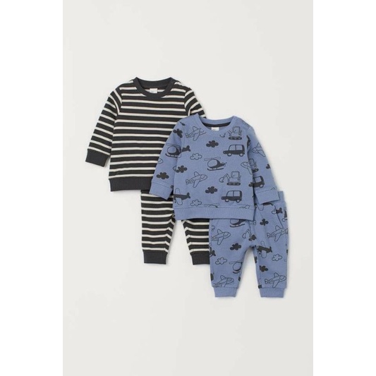 Đồ bộ dài H&M thun cao cấp hàng xuất dư thời trang trẻ em