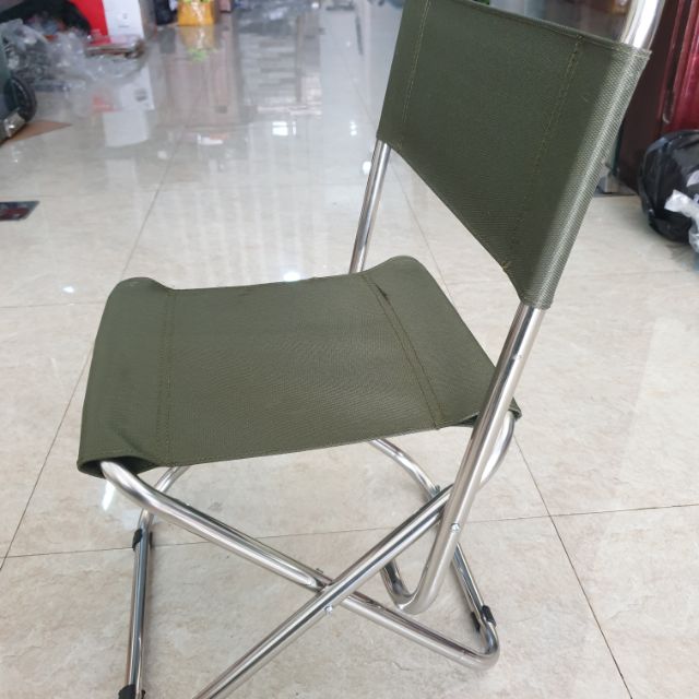 Ghế ngồi câu cá khung inox