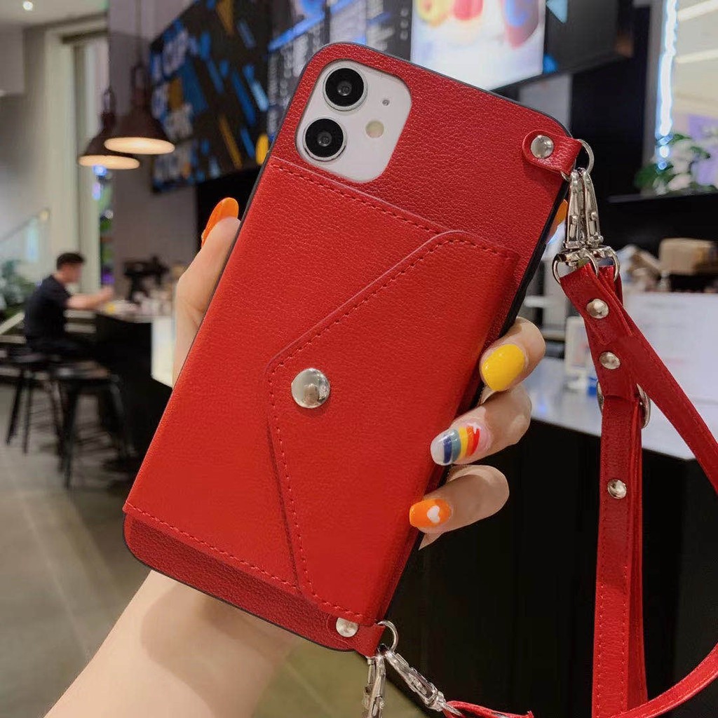 Ốp Điện Thoại Da Có Ngăn Đựng Thẻ Cho iPhone 15 15Pro 15ProMax 14 13 12 14Pro 14Pro Plus 13 13Pro 11 Pro Max SE 2020 XR X XS Max 7 8 6 6s Plus
