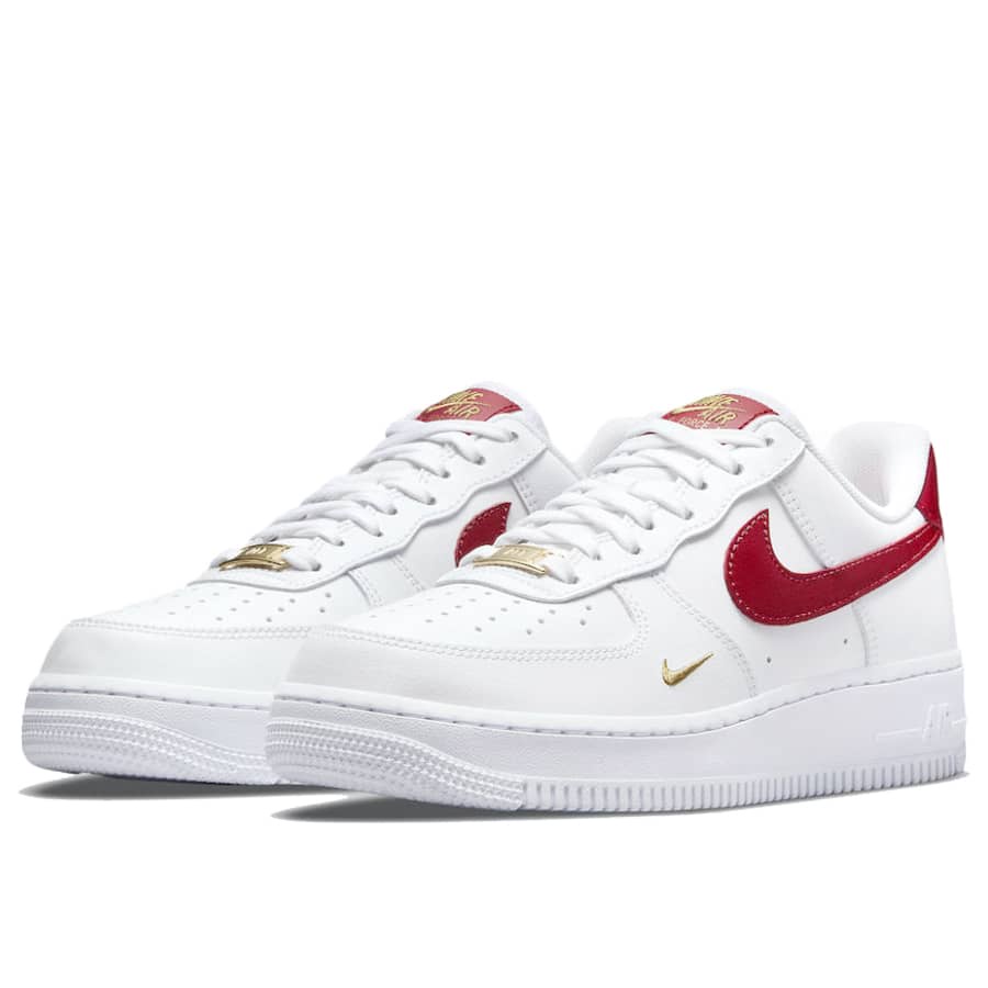 GIÀY NIKE AIR FORCE 1 ESSENTIAL LOW WHITE GYM RED