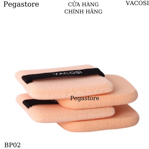 Bông trang điểm Vacosi - bông phấn khô vuông VACOSI SMALL SQUARE PUFF BP02 (2 cái)