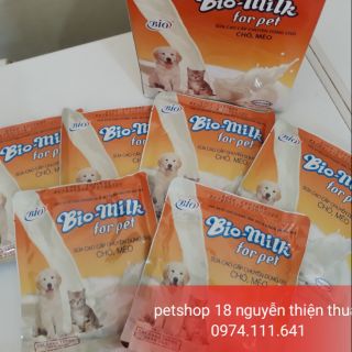Combo 6 gói sữa cho chó mèo 200k