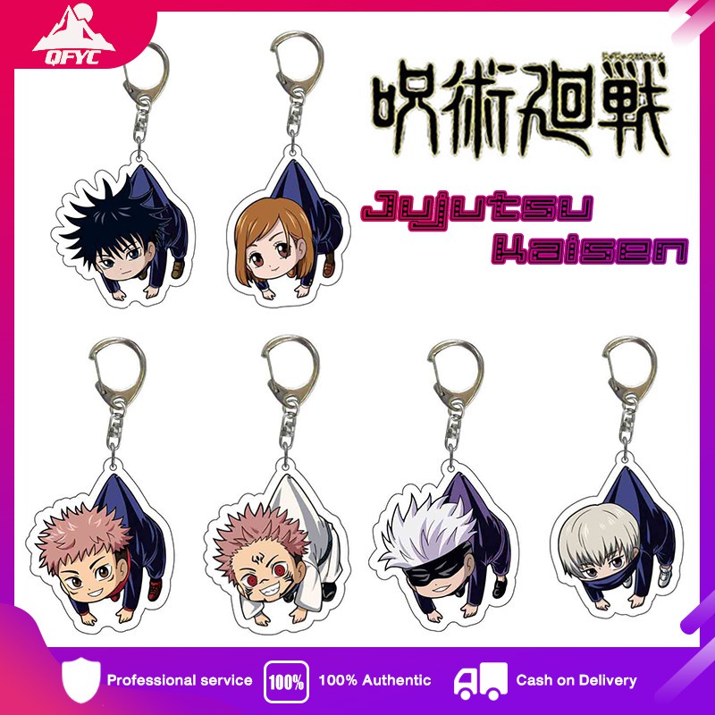 Móc khoá acrylic 2 mặt Jujutsu Kaisen Itadori Yuji Fushiguro Megumi Gojo Satoru Anime