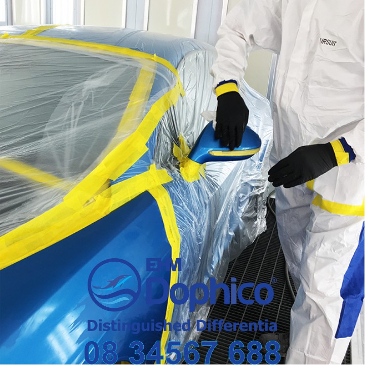Cuộn Nylon che sơn 4Au-M88 – Cuộn nilon 4Au – Dùng trong công tác che phủ khi sơn ô tô, sơn PU đồ gỗ, sơn nước