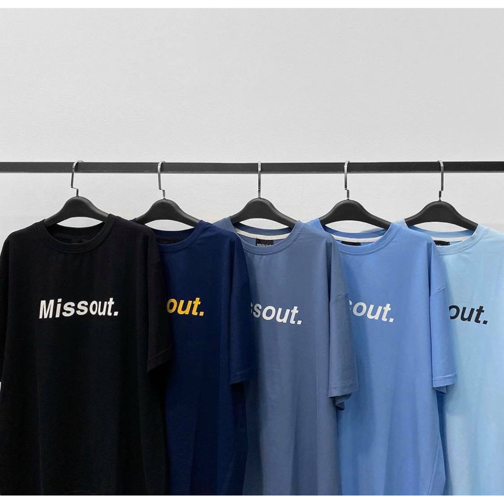 Áo thun tay lỡ Missout - Áo Thun Tay Lỡ Streetwear có full tags - ( V7 )