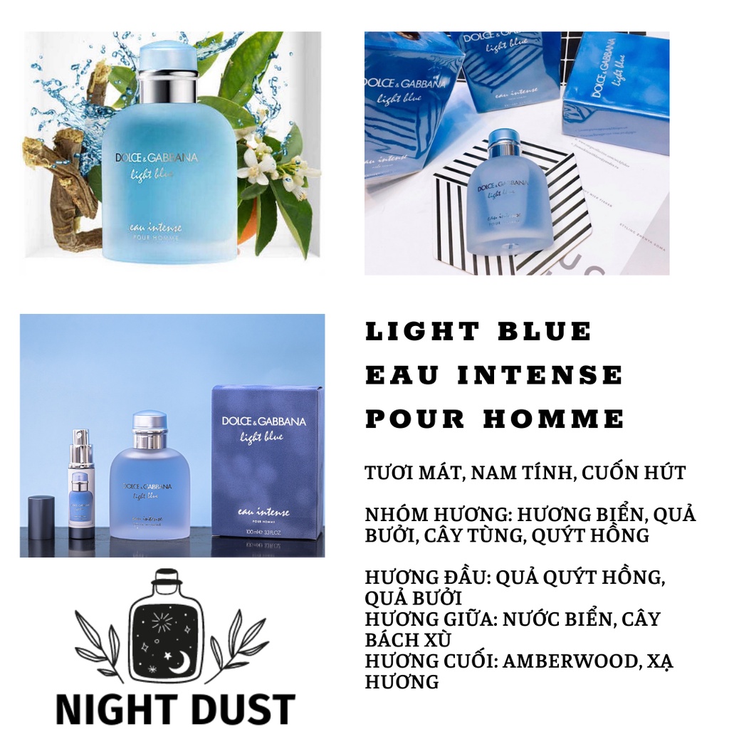 Nước Hoa D&G Light Blue - Chiết 10ml - Mẫu Thử