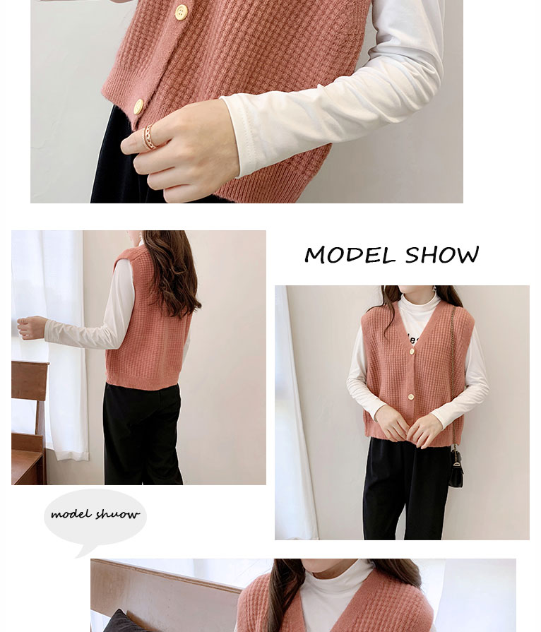 Áo Len Nữ Không Tay Cổ Chữ V Thời Trang Quyến Rũ | BigBuy360 - bigbuy360.vn