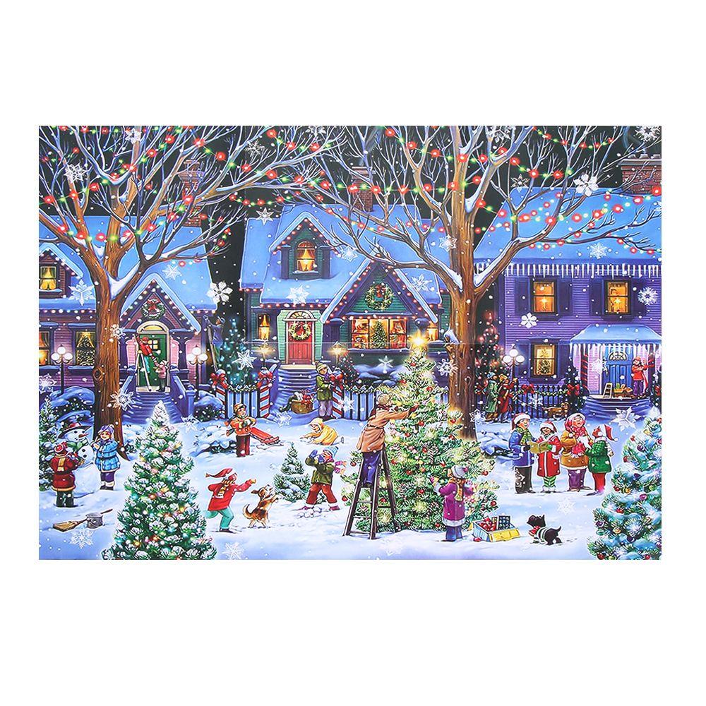 NIUYOU Bộ Xếp Hình 1000 Mảnh Chủ Đề Giáng Sinh Mới