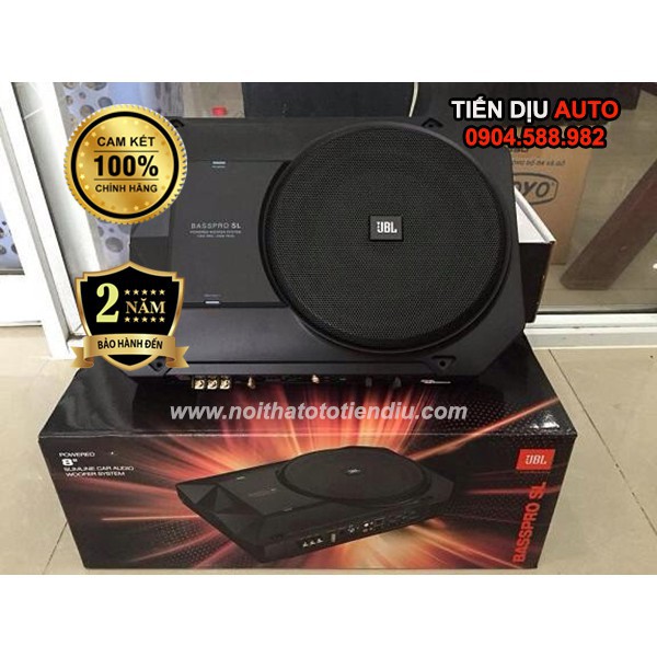 Loa Sub Ô Tô JBL Bass Pro SL Liền Amply - Loa Siêu Trầm Gầm Ghế Cao Cấp Chính Hãng - Bảo Hành 2 Năm