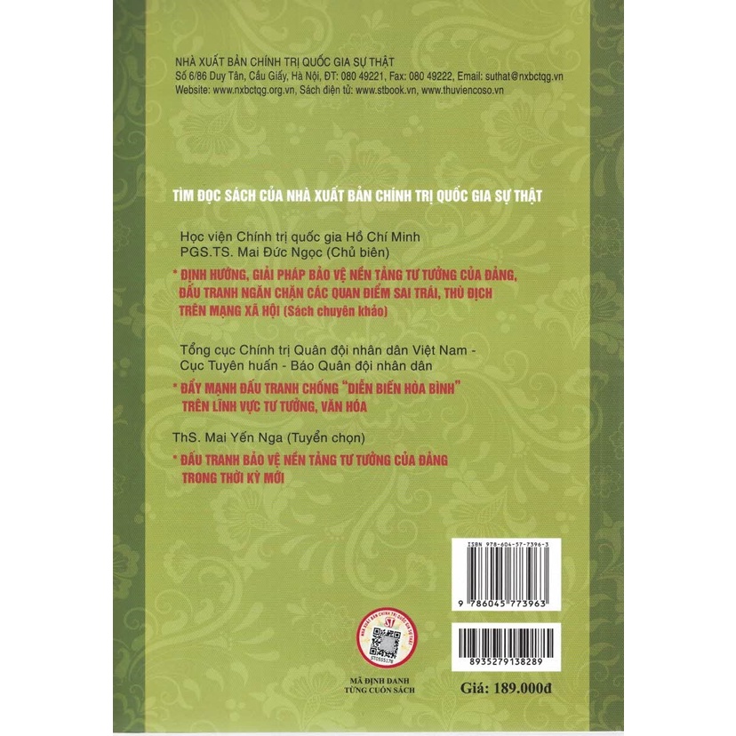 Sách - Xử Lý Thông Tin Sai Lệch, Xuyên Tạc Trên Lĩnh Vực Tư Tưởng, Lý Luận Và Văn Học, Nghệ Thuật