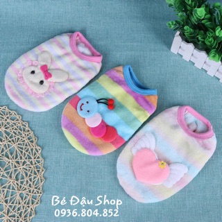 Áo lông bông 3 lỗ cho chó mèo con