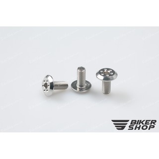 Ốc lục giác dẹp bi 5x12 inox CNC