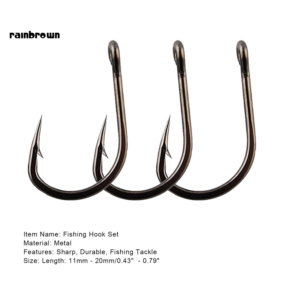 Set 100 Lưỡi Câu Cá Bằng Thép Carbon Chắc Chắn