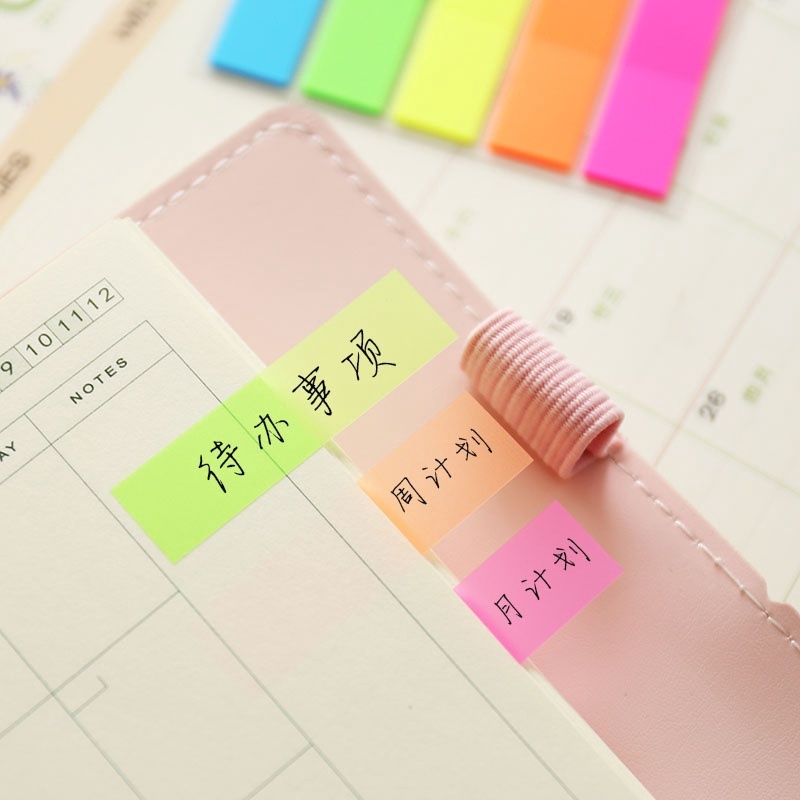 Sổ Ghi Chú Màu Dạ Quang Dễ Thương Note