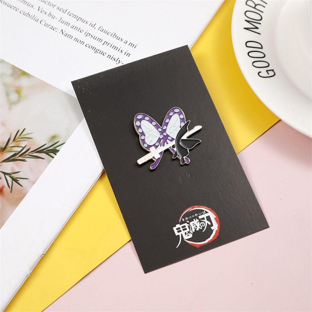 Trâm Cài Áo Kim Loại Hình Anime Demon Slayer Cho Nữ