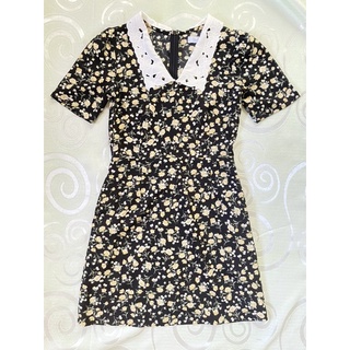 Đầm hoa nhí vàng cổ chữ V Bleubird size XS