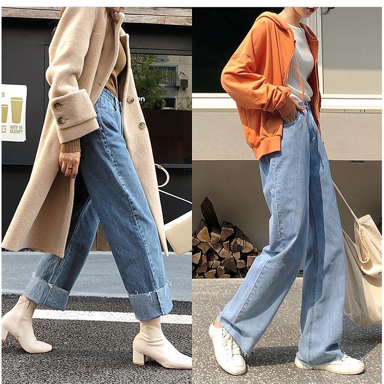 [ BỰA NHÂN!!! ] QUẦN JEAN ỐNG RỘNG NỮ CAO CẤP JEANGIARE.VN LAI TUA CỰC HOT CỰC THỜI THƯỢNG