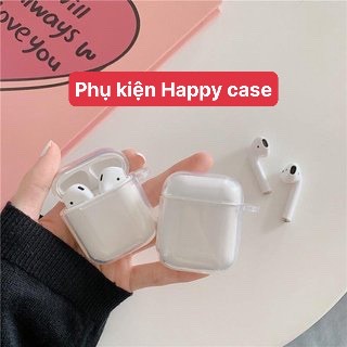 Case trong suốt - Vỏ bao airpod đựng tai nghe không dây 1 2 3 Pro i11 i12 i18 i100, chống trơn, chống nước, chống ố