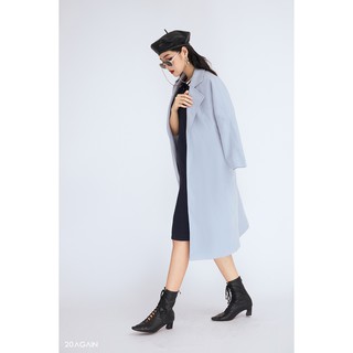 Áo Khoác Dạ Cổ Be - 20again - KDA0696