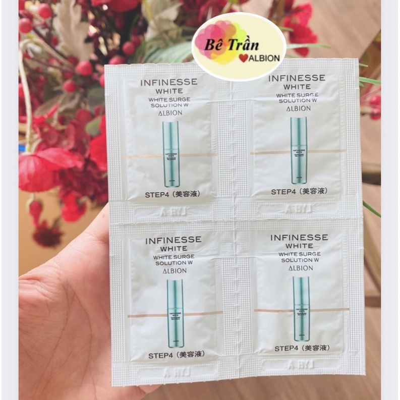 Tổng hợp các gói mẫu thử dòng Infinesse nâng cơ, làm sáng