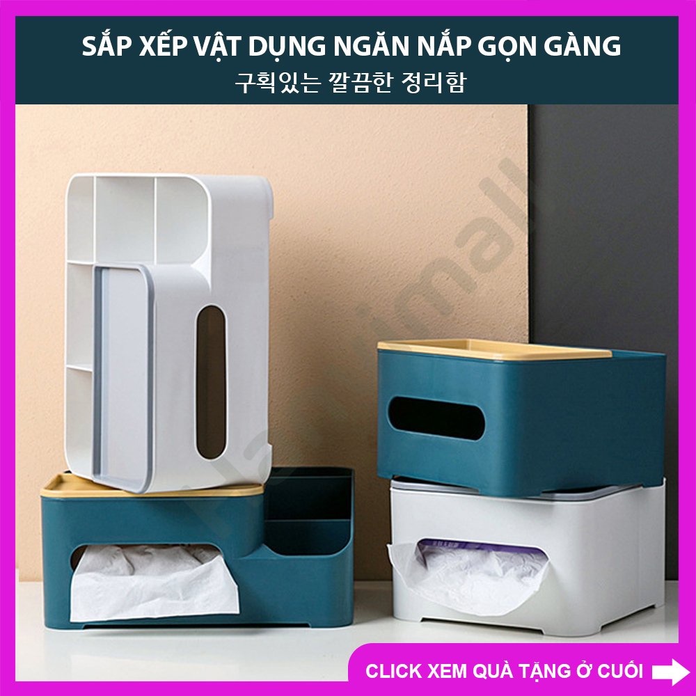 Hộp đựng khăn giấy đa chức năng