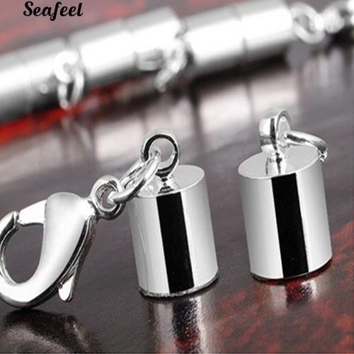 Set 5 Khóa Cài Nam Châm Hình Trụ Dùng Làm Vòng Tay / Dây Chuyền