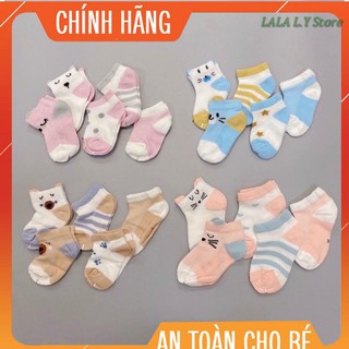 Set 5 đôi tất lưới cho bé yêu, tất mùa hè, nằm điều hoà giữ ấm bàn chân cho bé, hàng chuẩn LALA L.Y Store