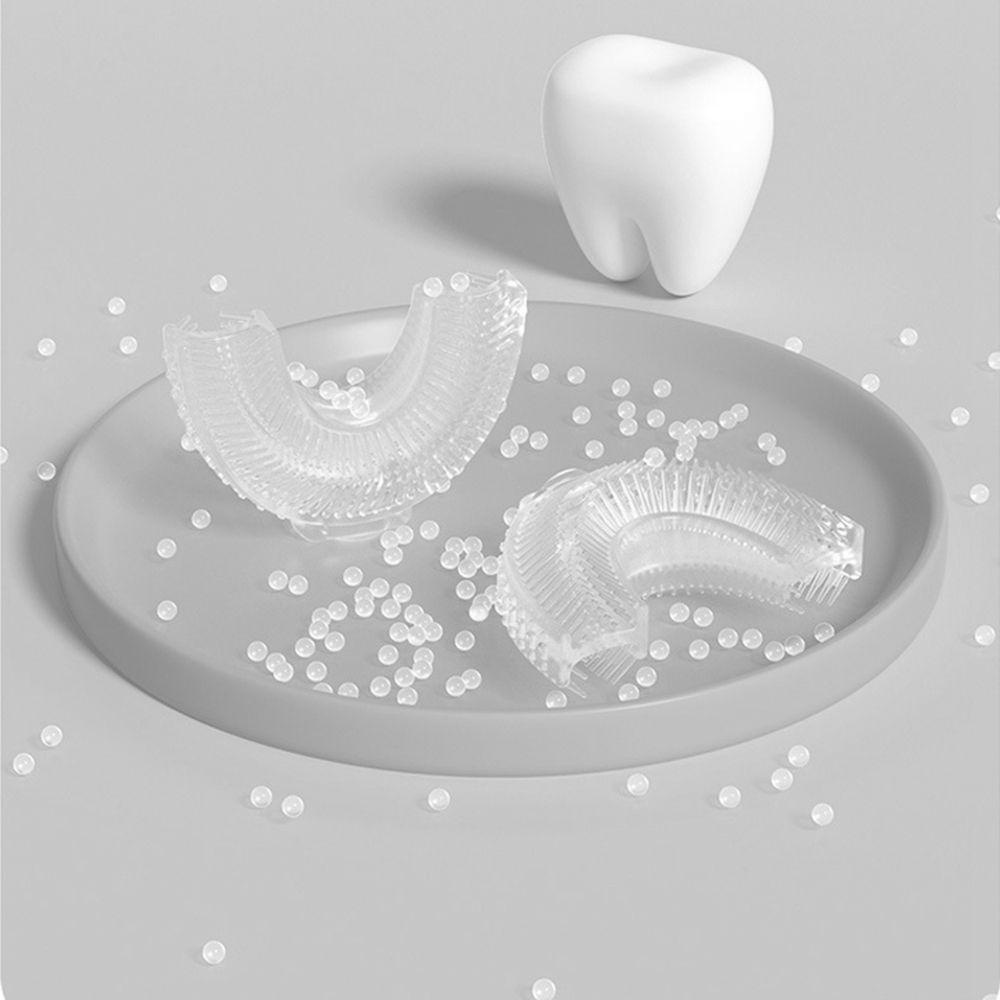 Bàn Chải Đánh Răng Silicone Hình Chữ U Đơn Giản Cho Bé 2-8 Tuổi