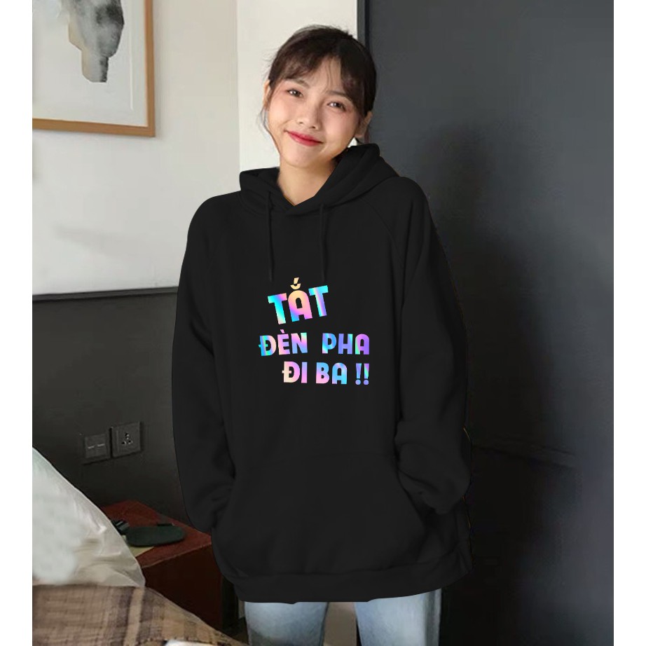 [xả kho] Áo Khoác Nỉ Hoodie Phản Quang Tắt Đèn Pha Đi Ba PQ21KN