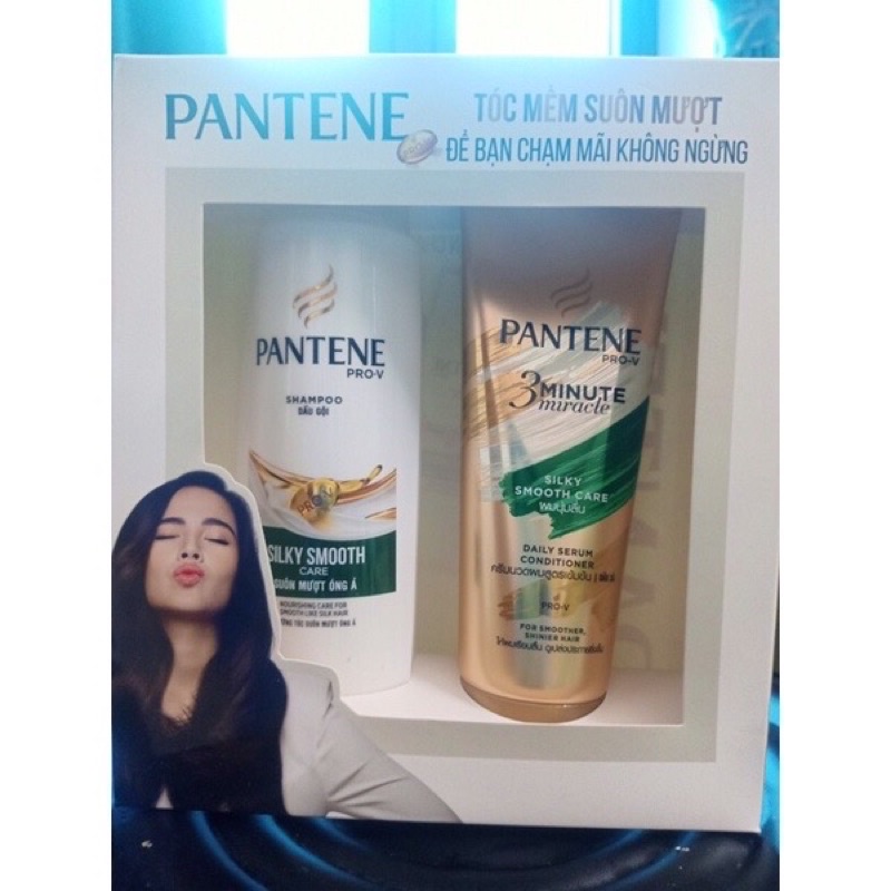 bộ dầu gội pantene 300ml & kem xả 3 phút diệu kì 150ml