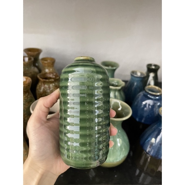 Bình gốm Bát Tràng size mini decor nhà cửa